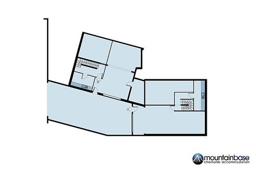 Floorplan Chalet des Liarets 3 & 4 (lower ground floor)