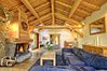 Open fire & beautiful beams