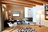 Living area with glass doors to terrace & great views
