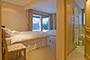 Twin bedroom's doors to garden